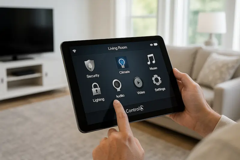 Smart home automation system in Nampa, Idaho by ZoeyComm Construction