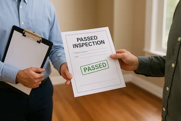 Final VA home inspection and approval
